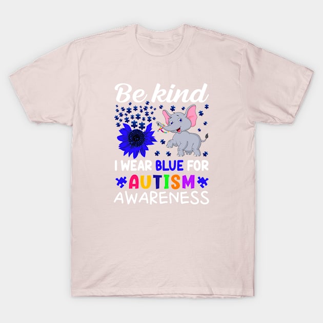 I wear blue for autism awareness T-Shirt by Emy wise